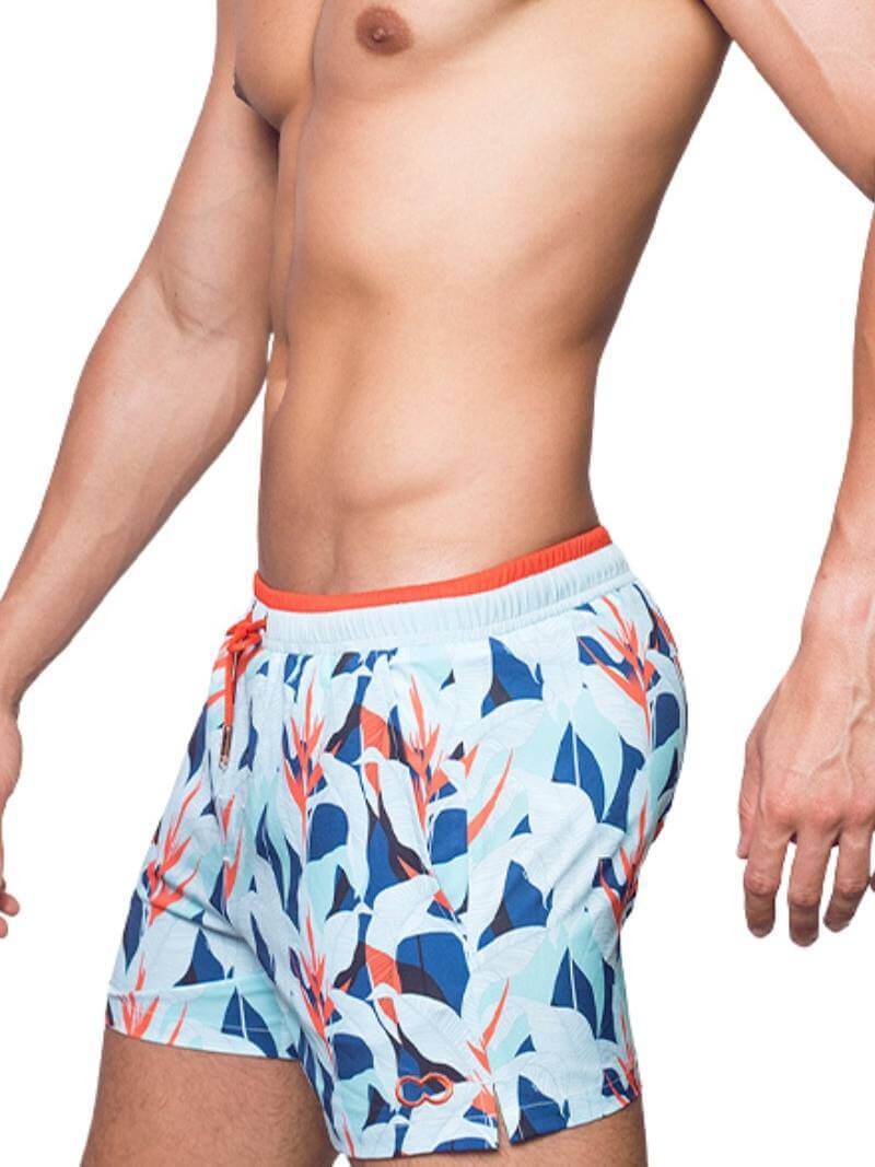 2eros Caribbean Twist Mid-Thigh Swim Short - SIZE MEDIUM - Image 3
