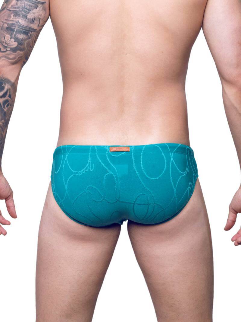 2eros V10 Textured Ripple Swim Brief, Eco-Fabric - Image 5