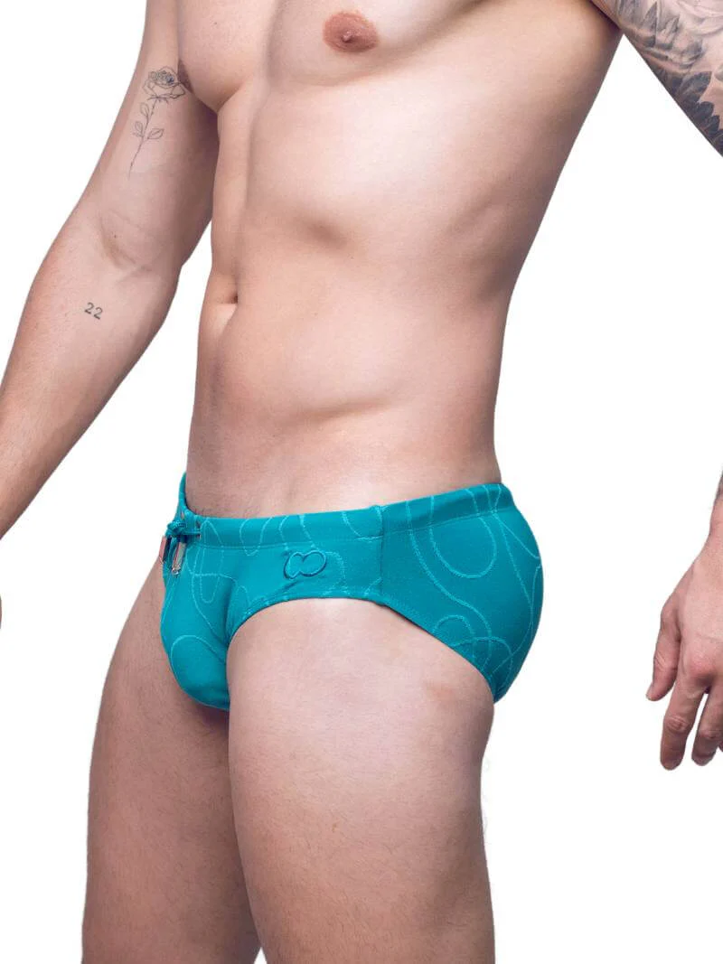 2eros V10 Textured Ripple Swim Brief, Eco-Fabric - Image 6