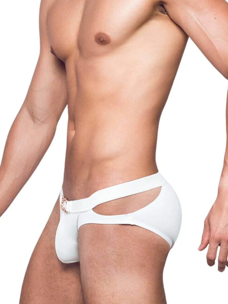 2eros V12 Sexy BLAK Label Swim Bikini in White - Image 4