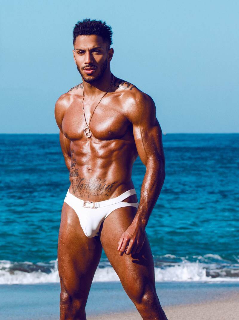 2eros V12 Sexy BLAK Label Swim Bikini in White - Image 5