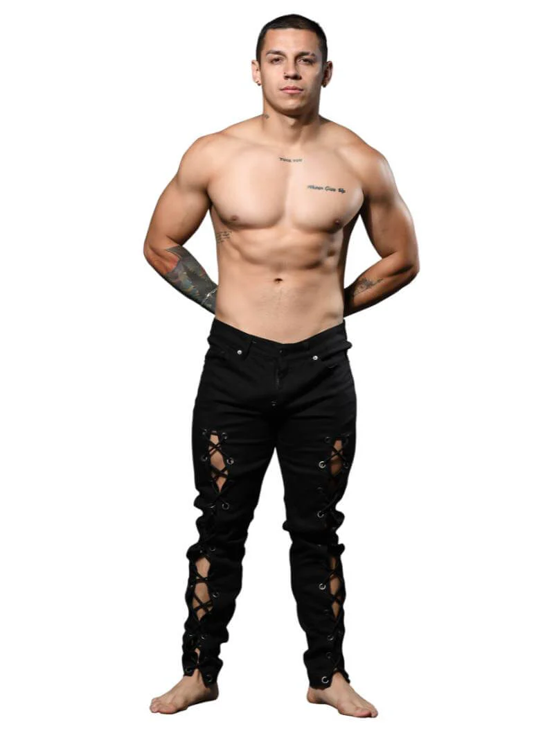 Andrew Christian F.A.G. Capsule Skinny Black Pants - SIZE 34" - Image 4