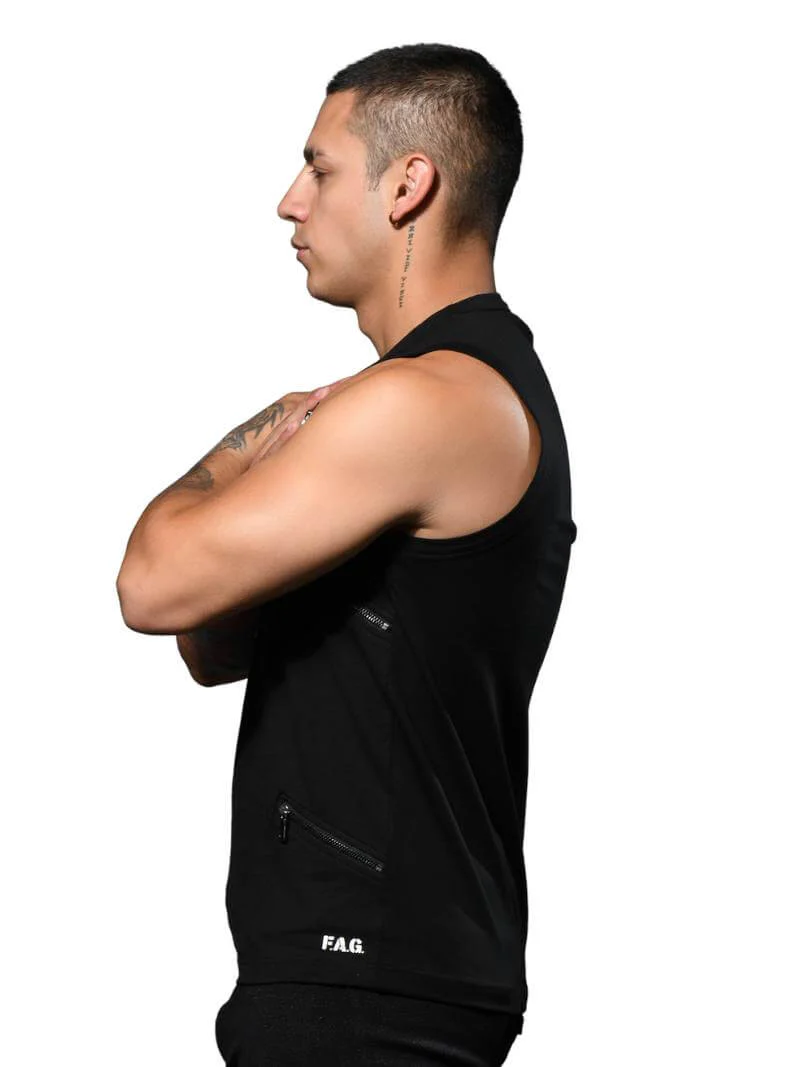 Andrew Christian F.A.G. Zipper Tank Top - Image 4
