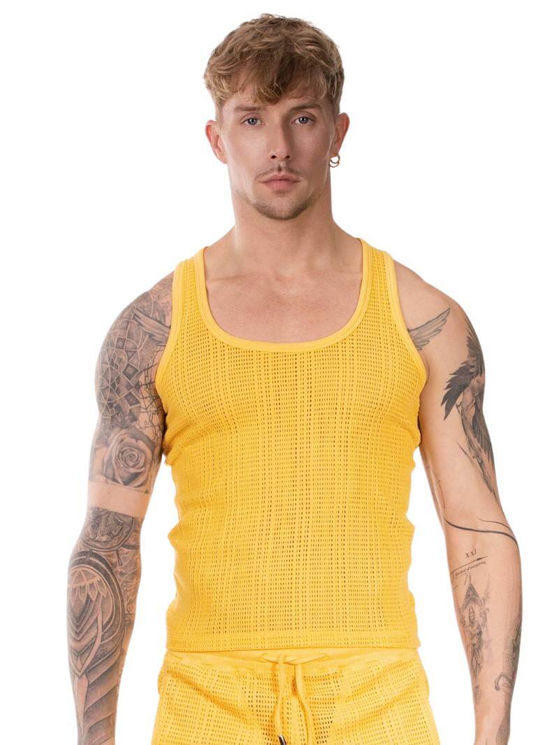 BARCODE Berlin Alabin Knitted Mesh Tank Top - Image 3