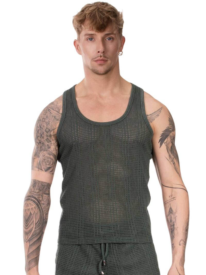 BARCODE Berlin Alabin Knitted Mesh Tank Top - Image 8