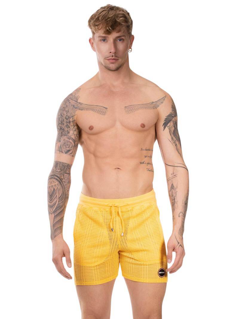 BARCODE Berlin Blaise Short: Knitted Mesh, Relaxed Fit - Image 11