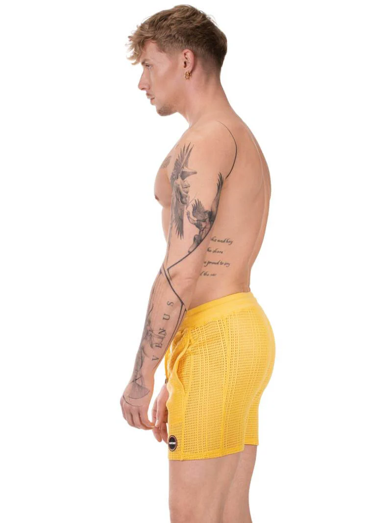 BARCODE Berlin Blaise Short: Knitted Mesh, Relaxed Fit - Image 12