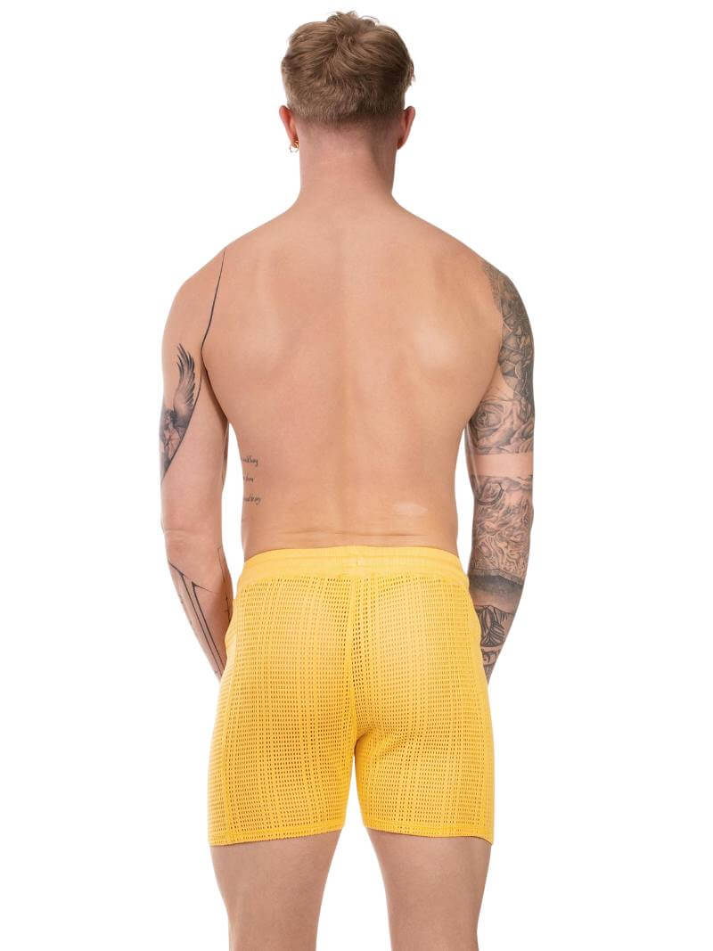 BARCODE Berlin Blaise Short: Knitted Mesh, Relaxed Fit - Image 13