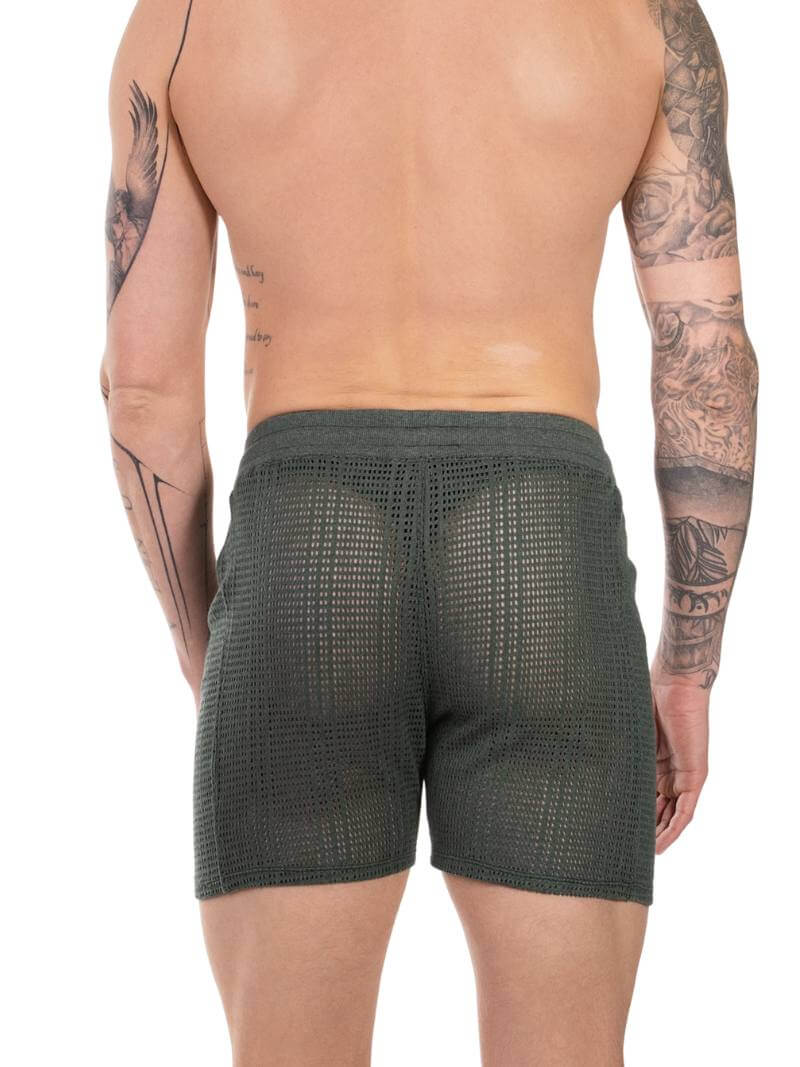 BARCODE Berlin Blaise Short: Knitted Mesh, Relaxed Fit - Image 2