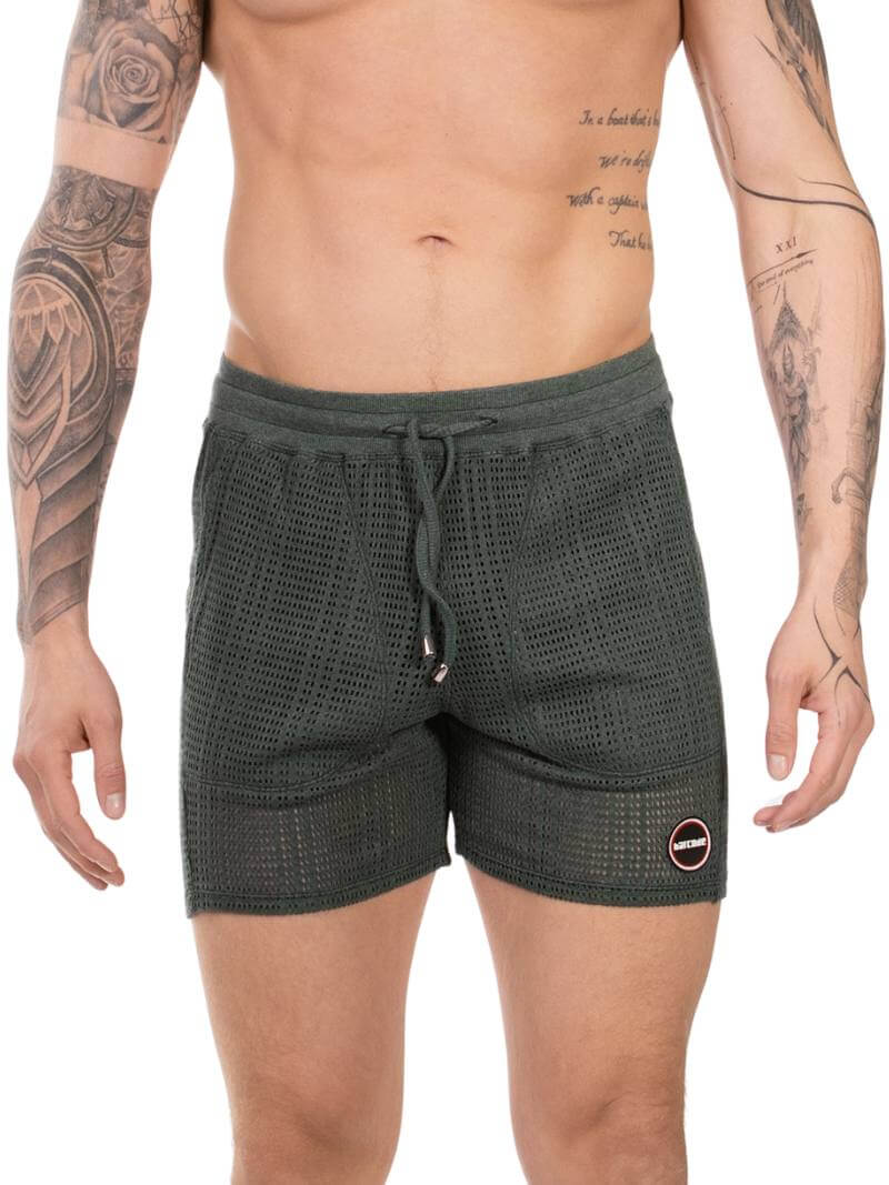 BARCODE Berlin Blaise Short: Knitted Mesh, Relaxed Fit - Image 3