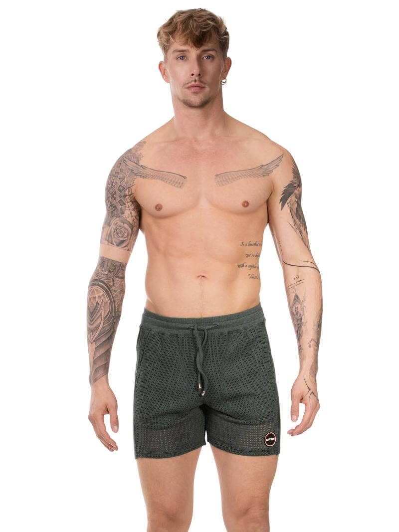 BARCODE Berlin Blaise Short: Knitted Mesh, Relaxed Fit - Image 8