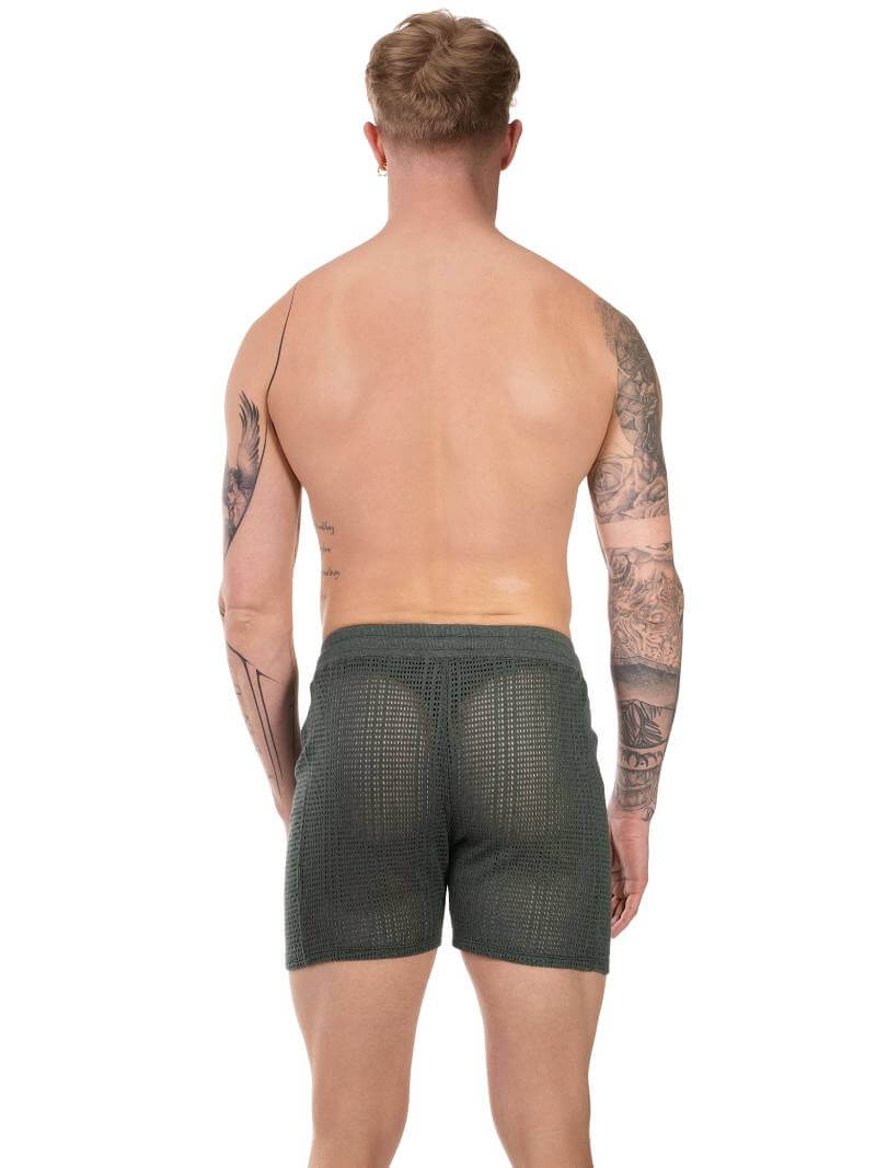 BARCODE Berlin Blaise Short: Knitted Mesh, Relaxed Fit - Image 9