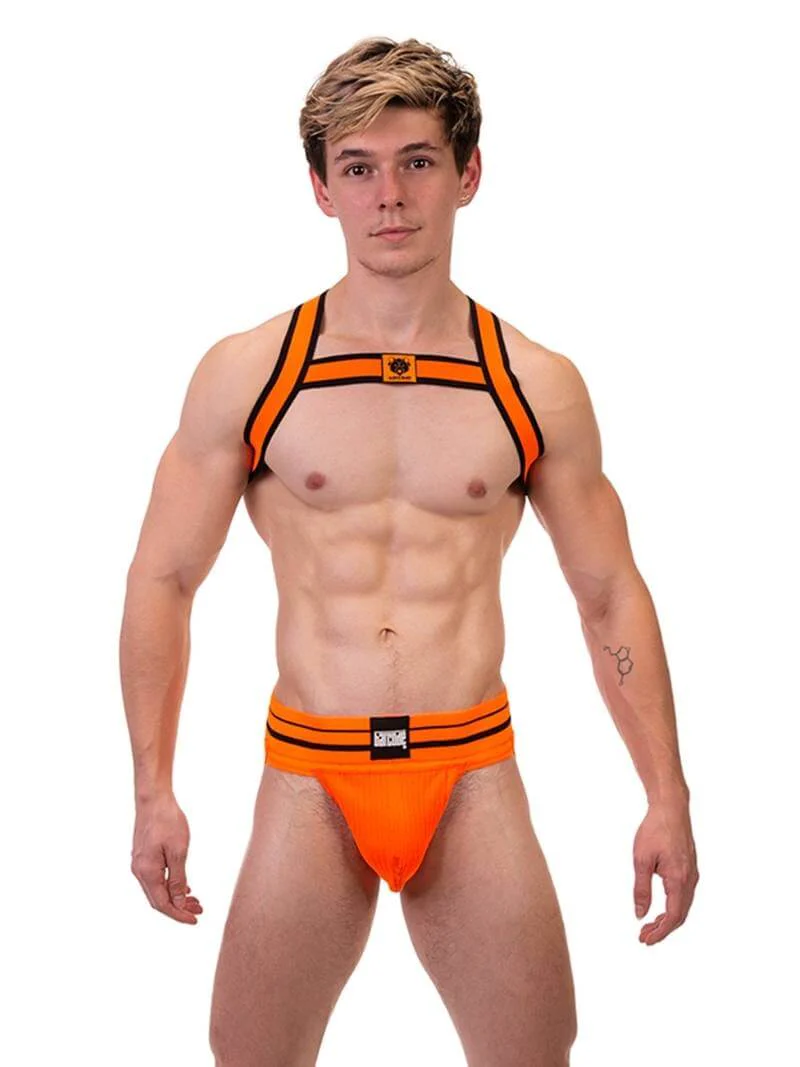 BARCODE Berlin Colin Elastic Neon Chest Party Harness - Image 12