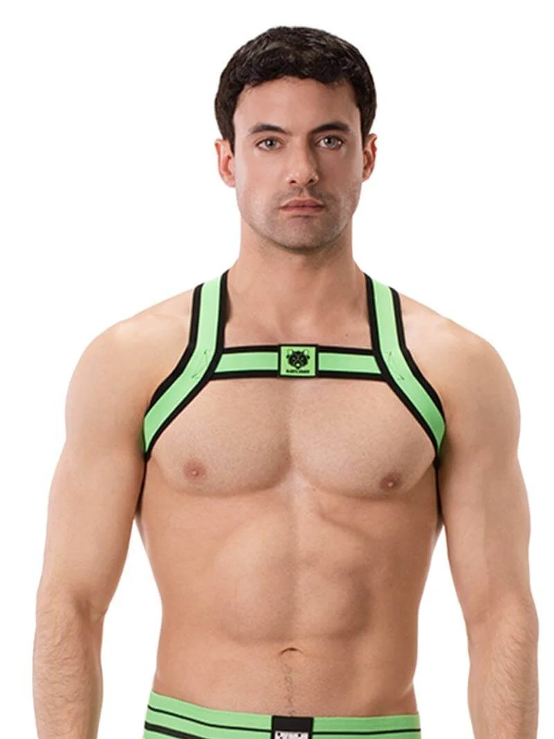BARCODE Berlin Colin Elastic Neon Chest Party Harness - Image 13