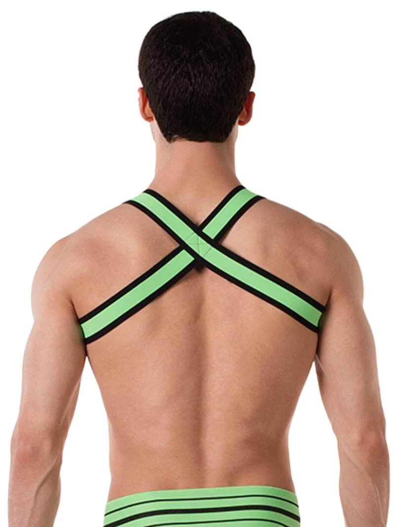 BARCODE Berlin Colin Elastic Neon Chest Party Harness - Image 14