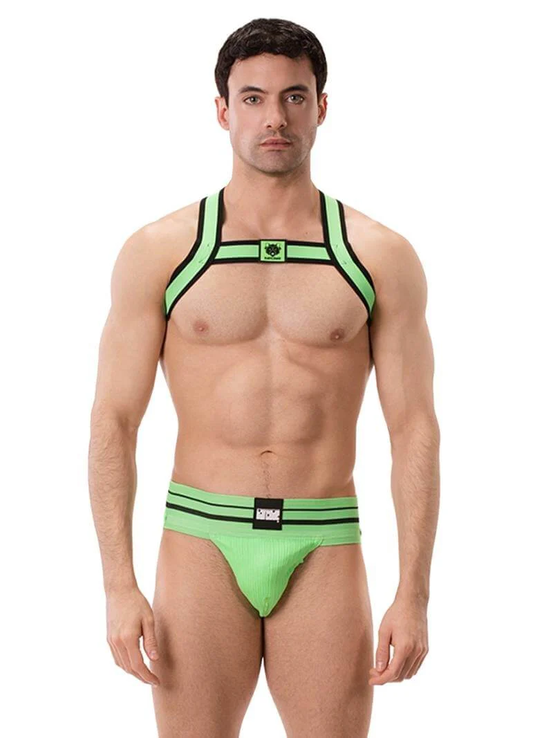 BARCODE Berlin Colin Elastic Neon Chest Party Harness - Image 15