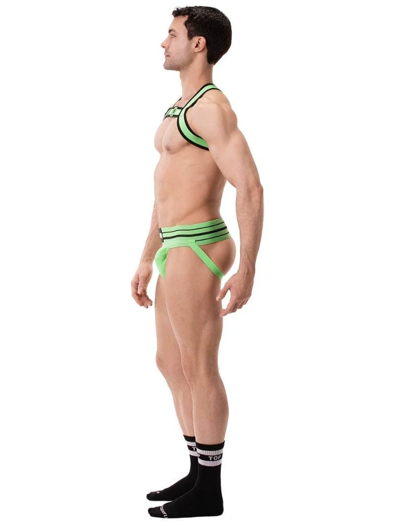 BARCODE Berlin Colin Elastic Neon Chest Party Harness - Image 16