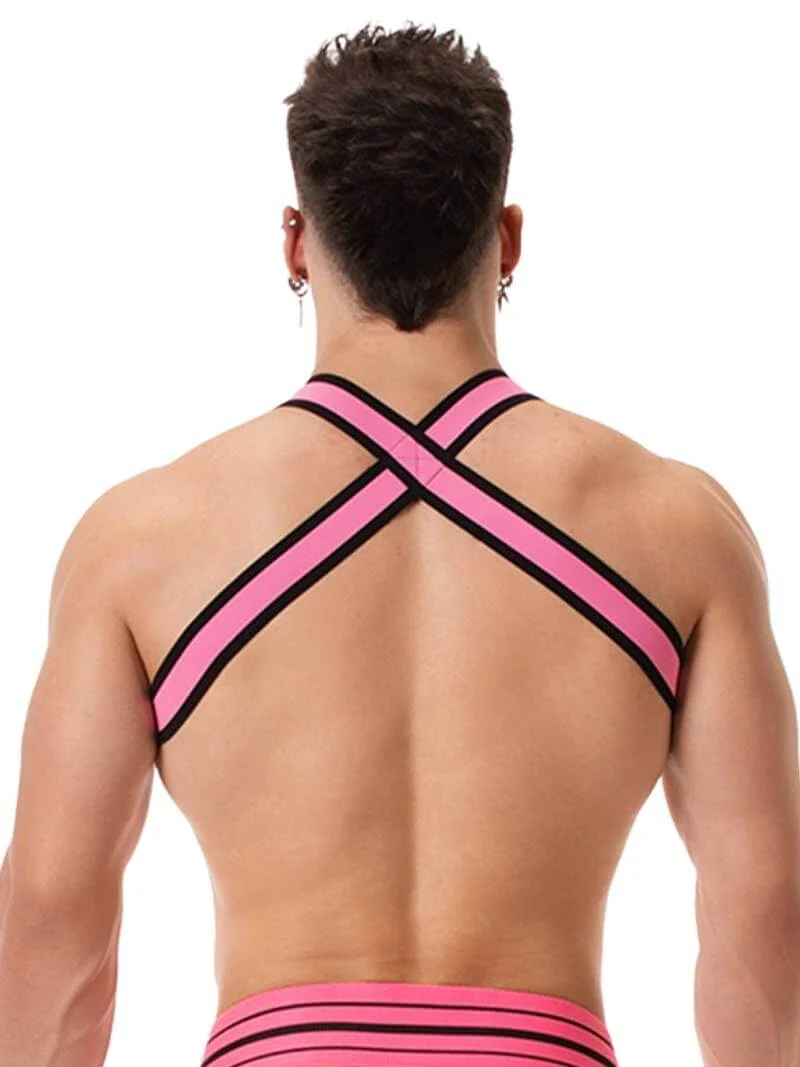 BARCODE Berlin Colin Elastic Neon Chest Party Harness - Image 5
