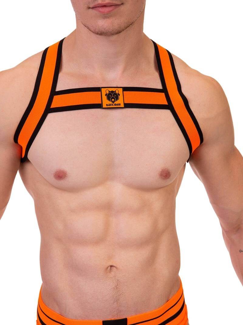 BARCODE Berlin Colin Elastic Neon Chest Party Harness - Image 8