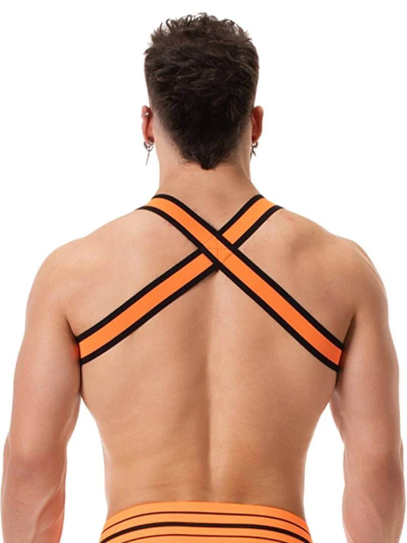BARCODE Berlin Colin Elastic Neon Chest Party Harness - Image 9