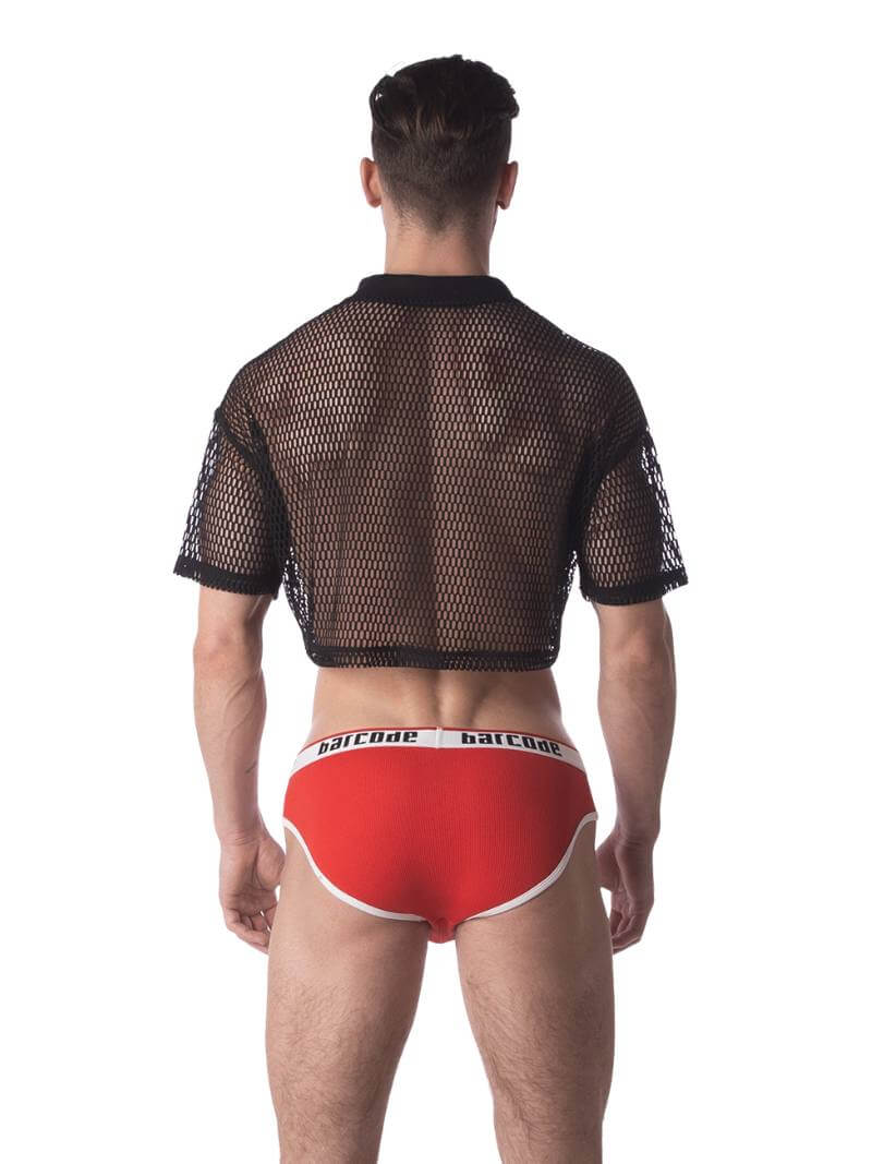 BARCODE Berlin Despinor Mesh Crop Top - Image 2