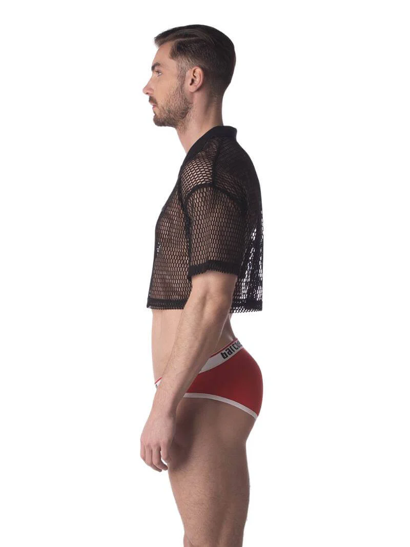 BARCODE Berlin Despinor Mesh Crop Top - Image 4