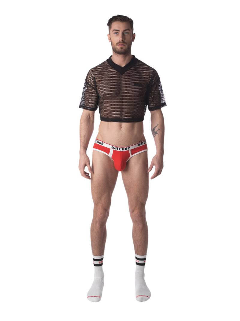 BARCODE Berlin Despinor Mesh Crop Top - Image 5