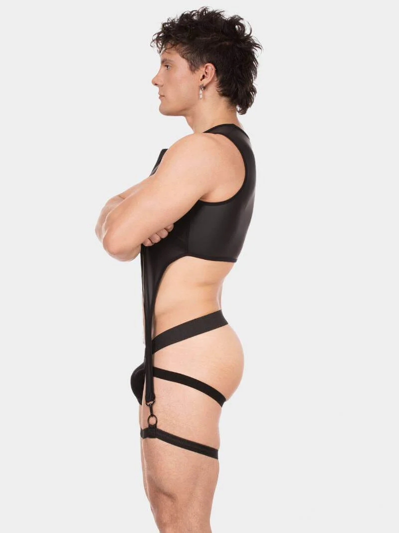 BARCODE Berlin Milos Vest with Garter Straps - Image 4