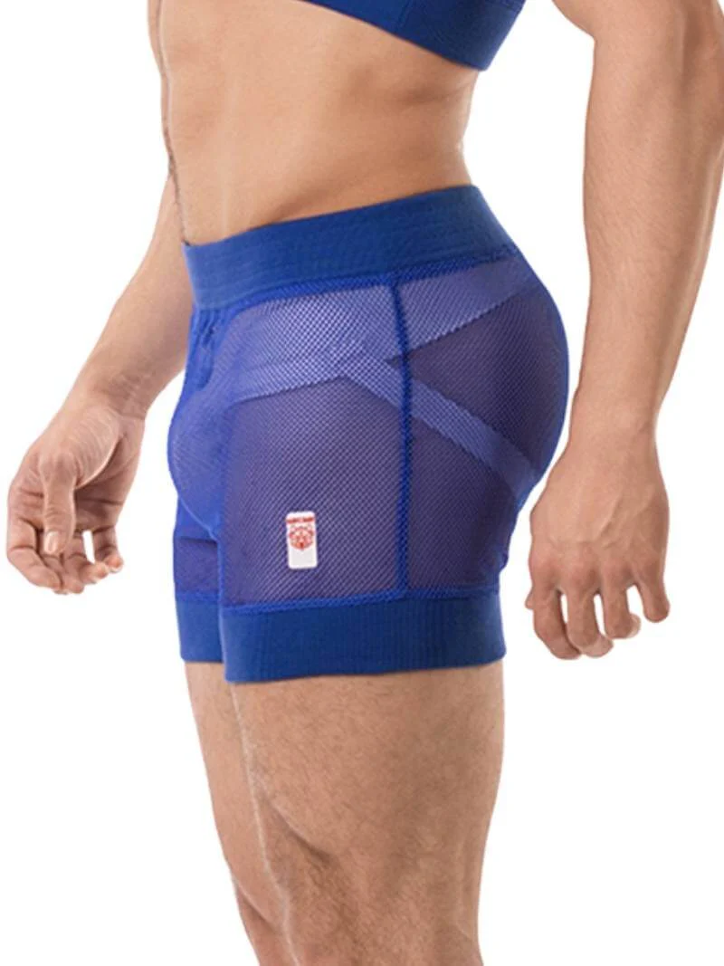 BARCODE Berlin Naim Royal Blue Mesh Short - Image 4