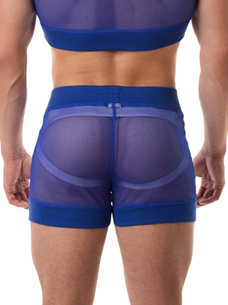 BARCODE Berlin Naim Royal Blue Mesh Short - Image 5