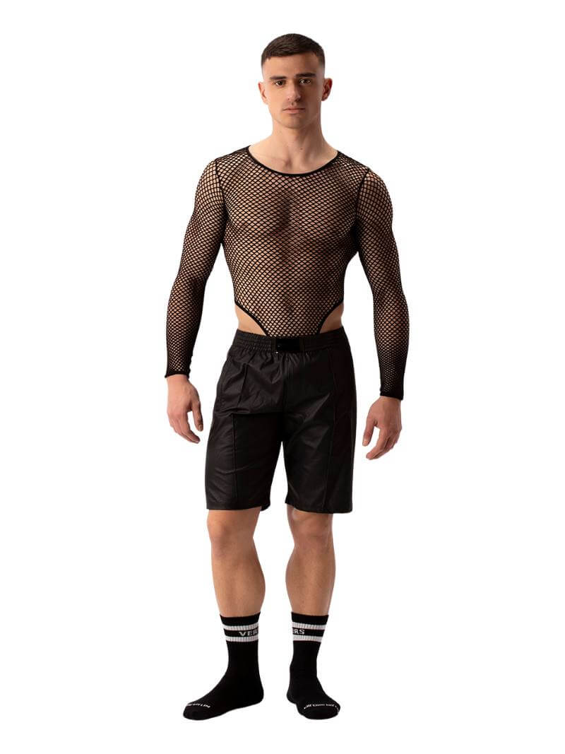 BARCODE Berlin Polikor Leather Look Bermuda Short - Image 3