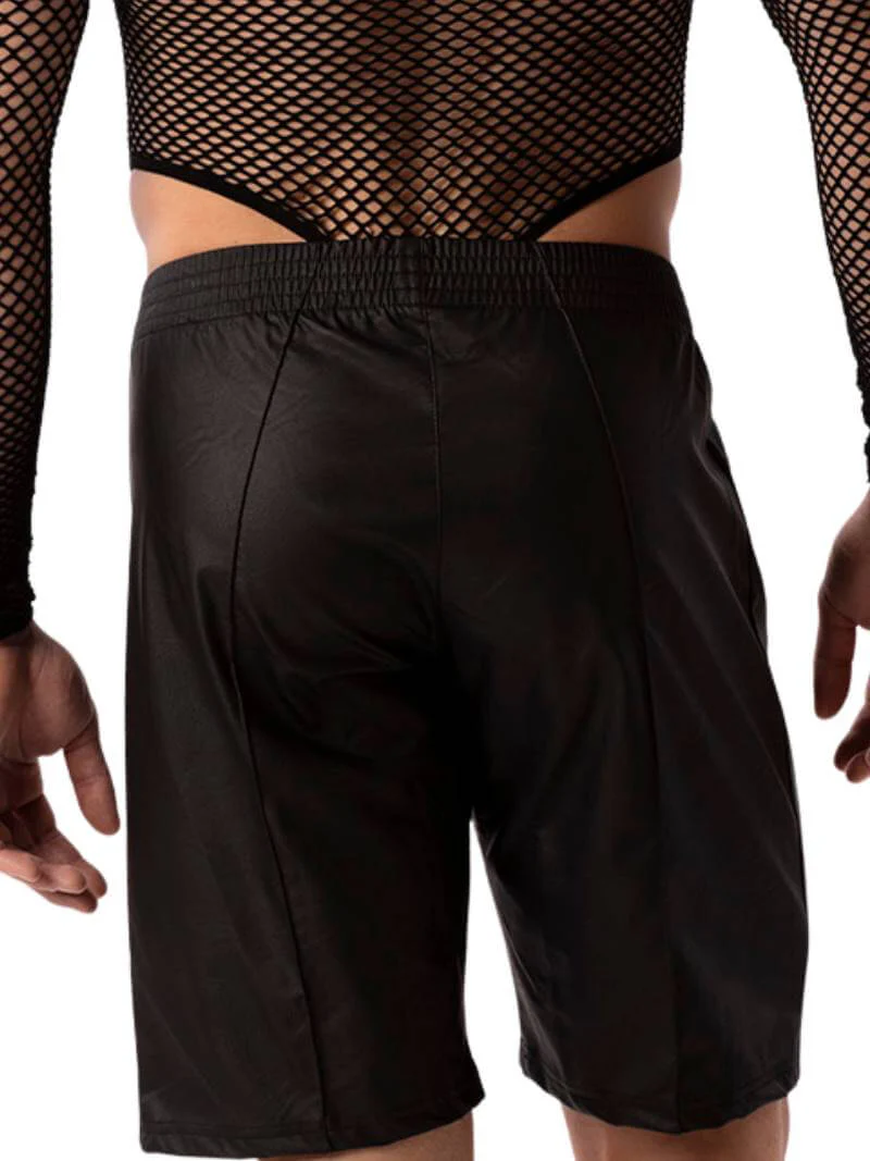 BARCODE Berlin Polikor Leather Look Bermuda Short - Image 7