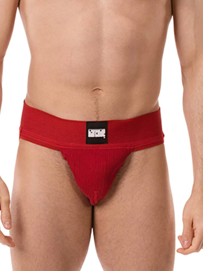 BARCODE Berlin Sergey Ribbed Cotton Jockstrap - Image 11