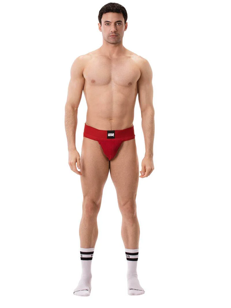BARCODE Berlin Sergey Ribbed Cotton Jockstrap - Image 12