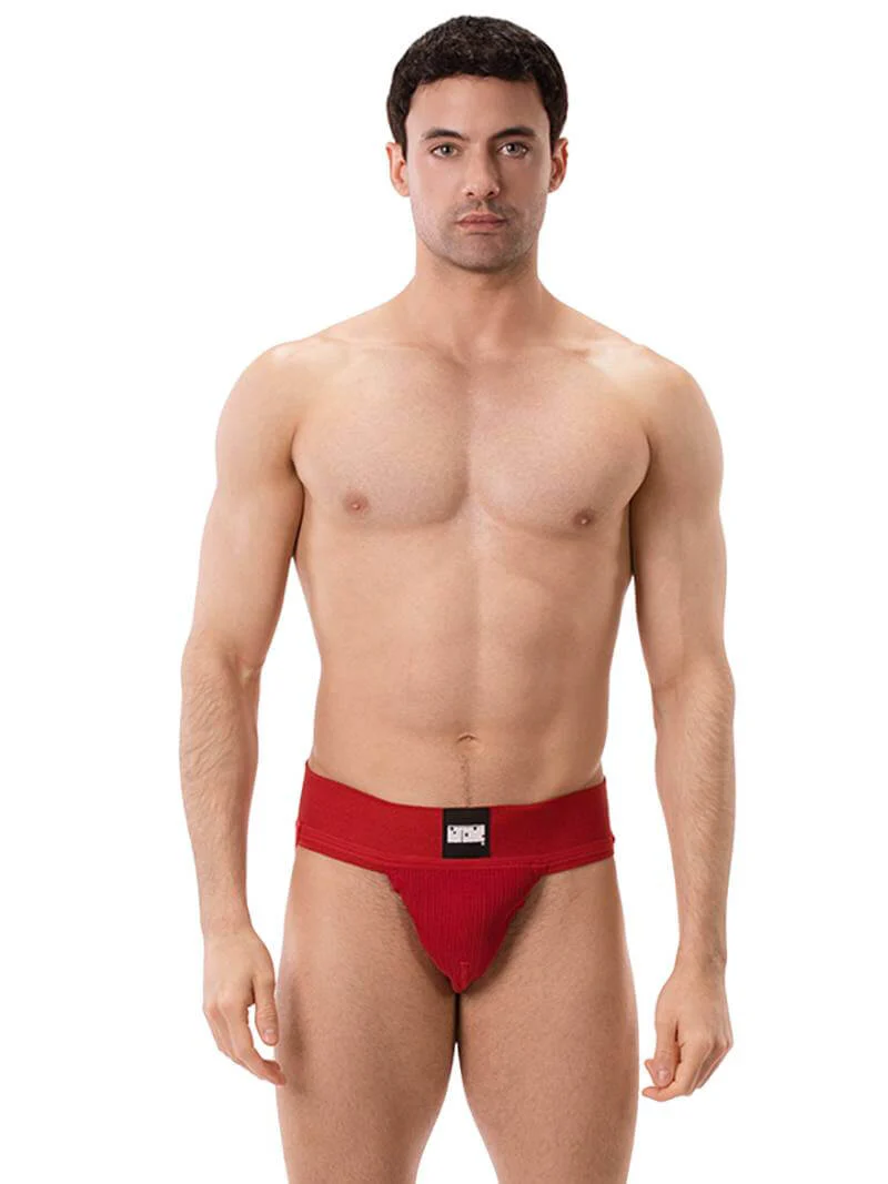 BARCODE Berlin Sergey Ribbed Cotton Jockstrap - Image 14