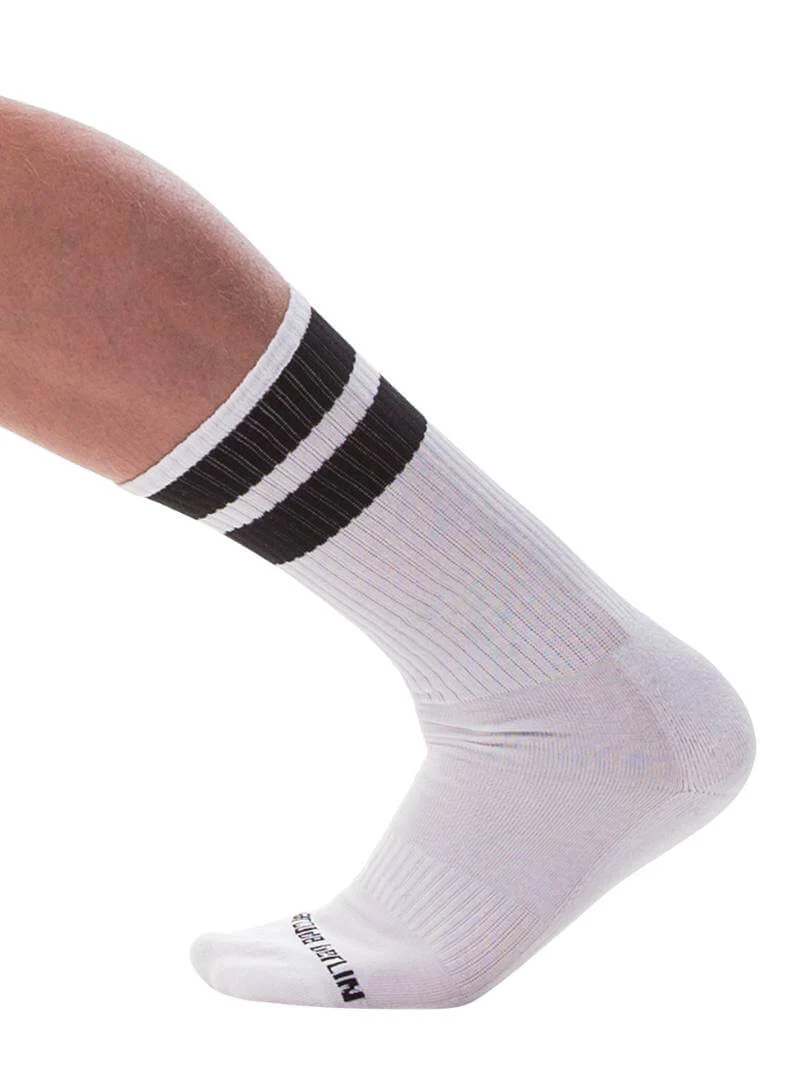 BARCODE Berlin White Gym Crew Socks - Image 4