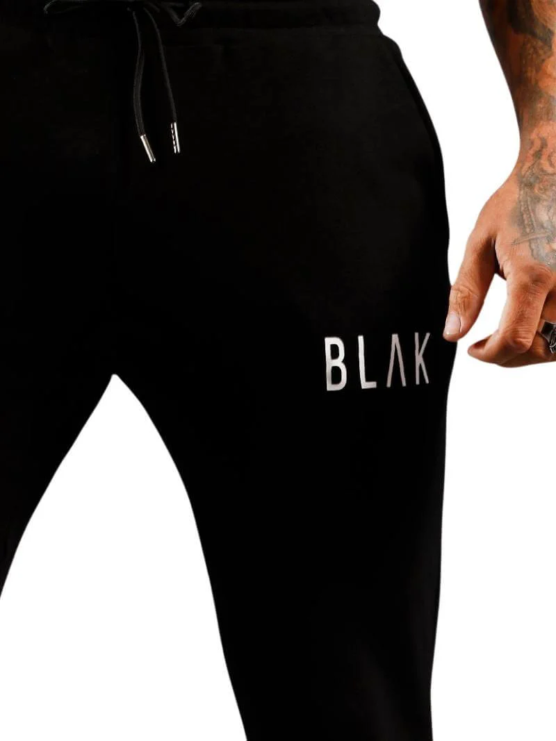 BLAK Cuffed Slim Fit Cotton Jogger Pants with Pockets - XS - Image 4