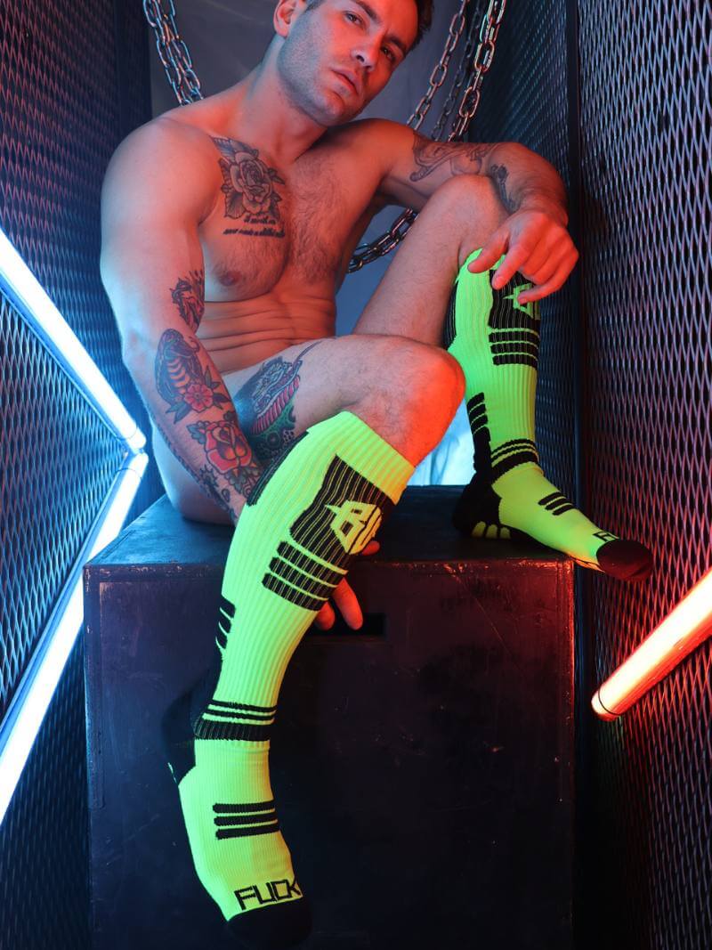 Breedwell Hypnotix Neon Rave Knee-High Socks - Image 2