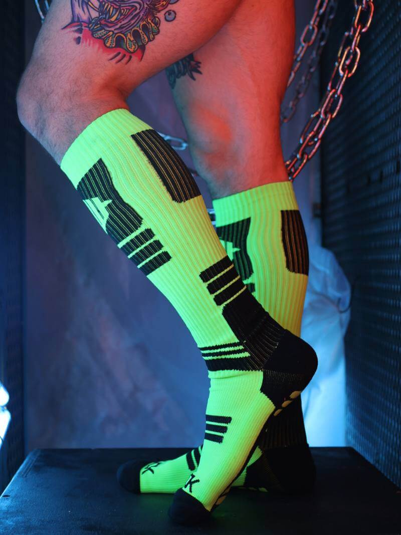 Breedwell Hypnotix Neon Rave Knee-High Socks - Image 3