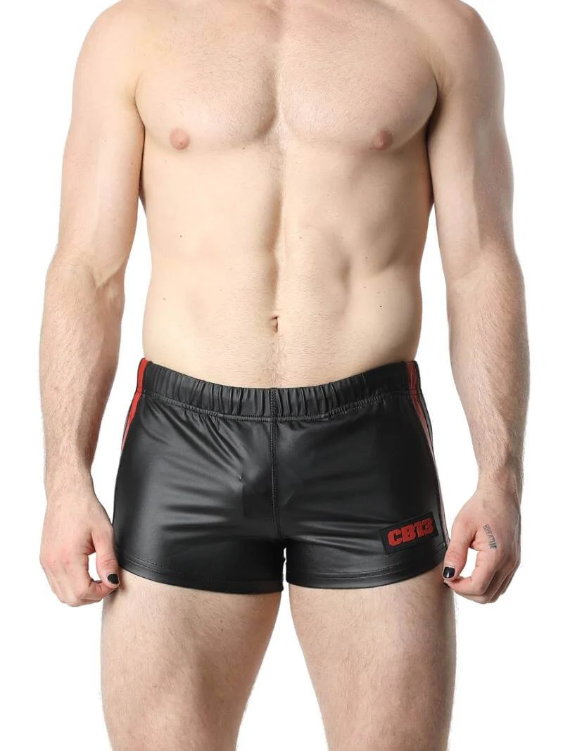 CellBlock13 Leather Look Mini Short - Image 3