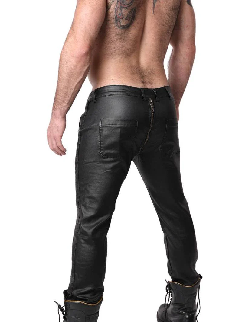 CellBlock13 Axis Zipper Pants with Zipped Rear, Wax Coated Denim - SIZE 30" - Image 10