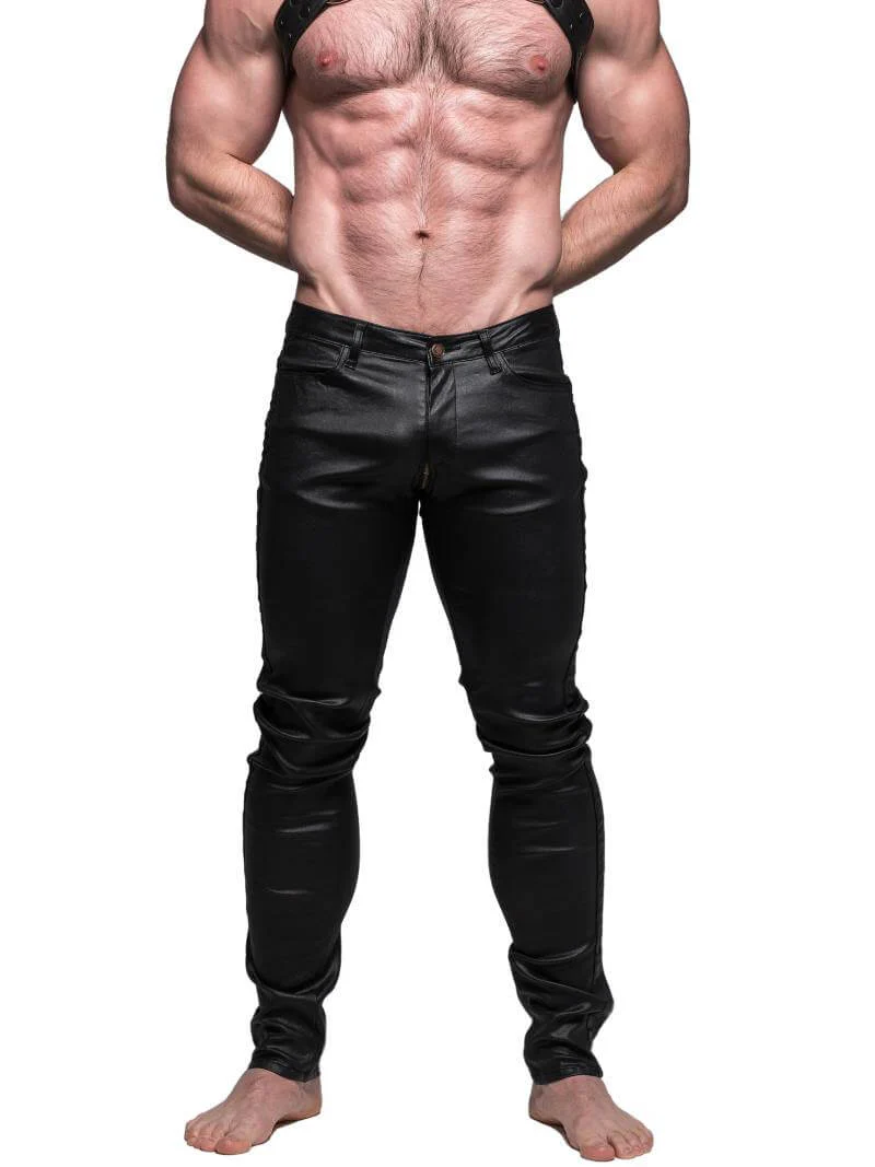 CellBlock13 Axis Zipper Pants with Zipped Rear, Wax Coated Denim - SIZE 30" - Image 11