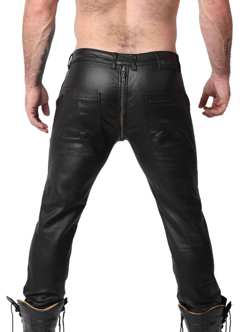 CellBlock13 Axis Zipper Pants with Zipped Rear, Wax Coated Denim - SIZE 30" - Image 3