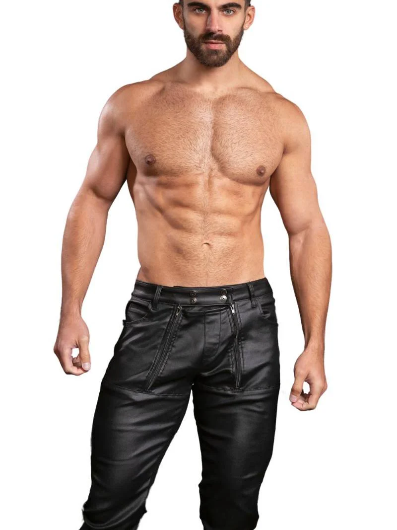 CellBlock13 Axis Zipper Pants with Zipped Rear, Wax Coated Denim - SIZE 30" - Image 4
