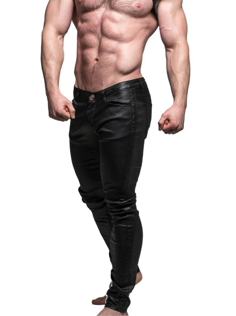 CellBlock13 Axis Zipper Pants with Zipped Rear, Wax Coated Denim - SIZE 30" - Image 5