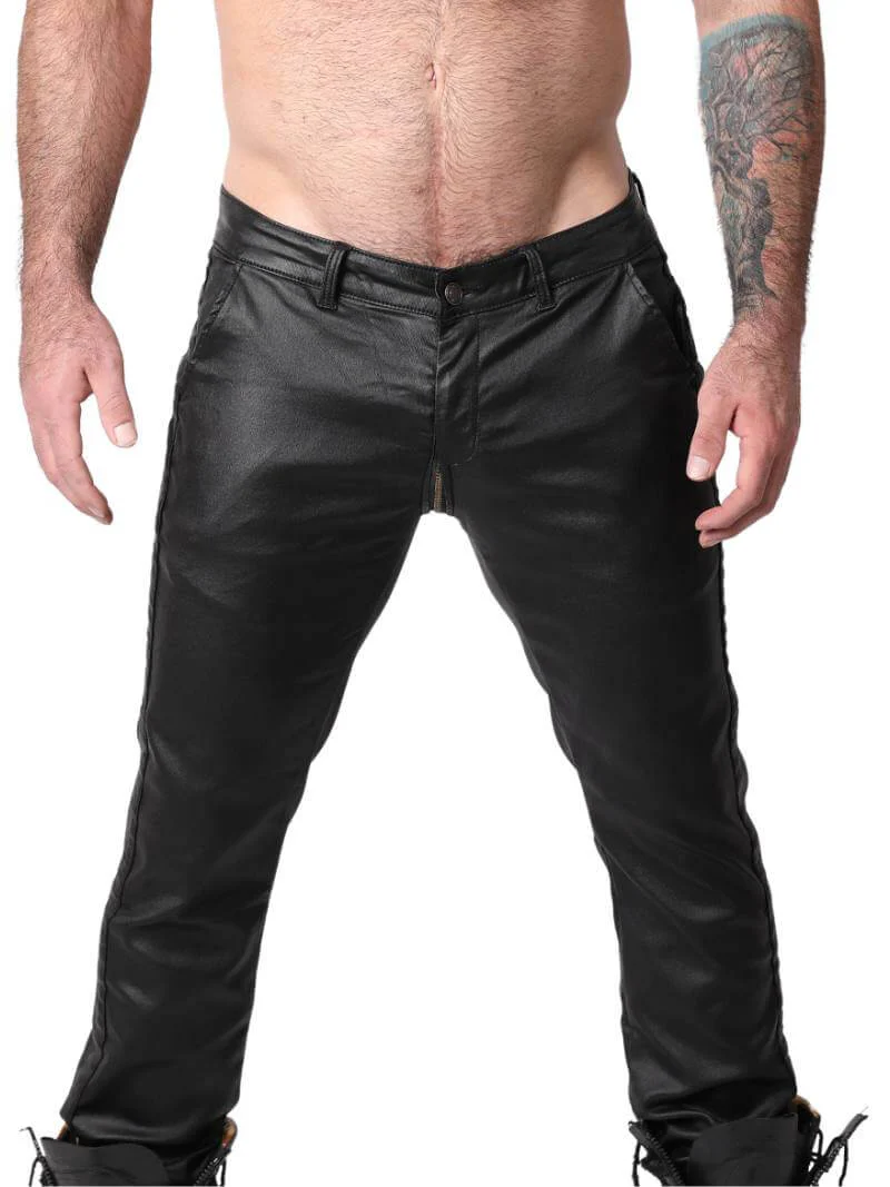 CellBlock13 Axis Zipper Pants with Zipped Rear, Wax Coated Denim - SIZE 30" - Image 7