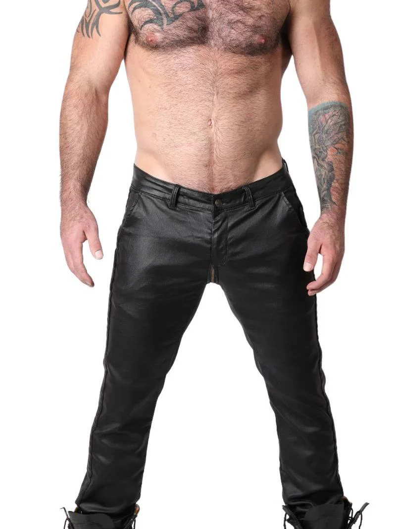 CellBlock13 Axis Zipper Pants with Zipped Rear, Wax Coated Denim - SIZE 30" - Image 8