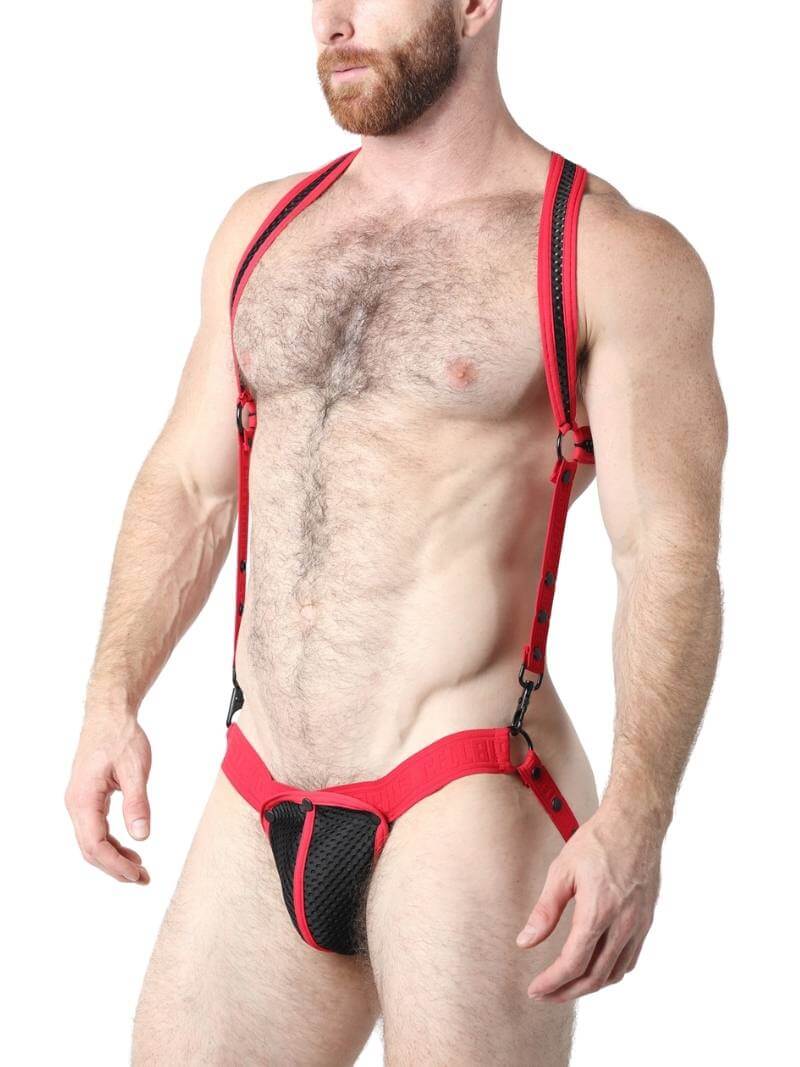 CellBlock13 Bare Mesh Body Harness & Jockstrap Set + FREE VOCLA Bag - Image 8