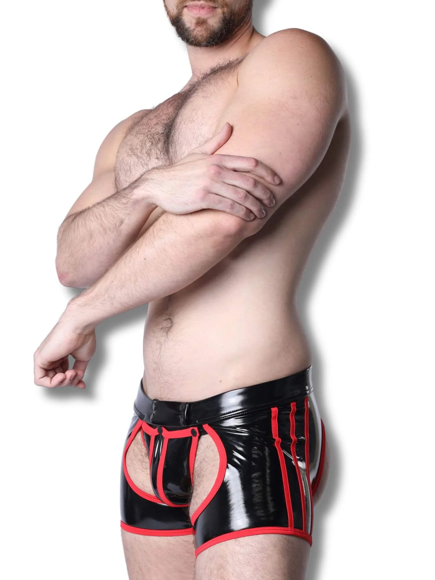 CellBlock13 Iron Grip Latex-Look Trunk Chaps - Image 11