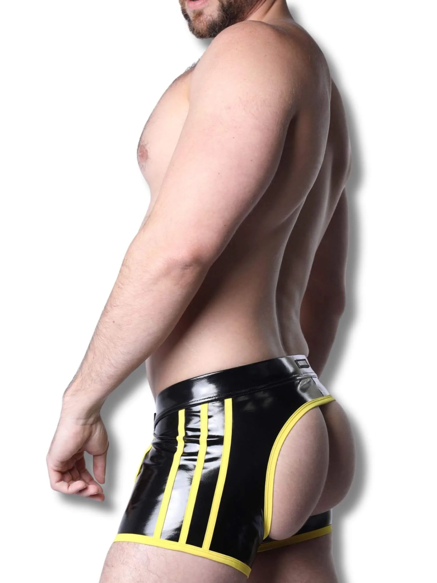 CellBlock13 Iron Grip Latex-Look Trunk Chaps - Image 2